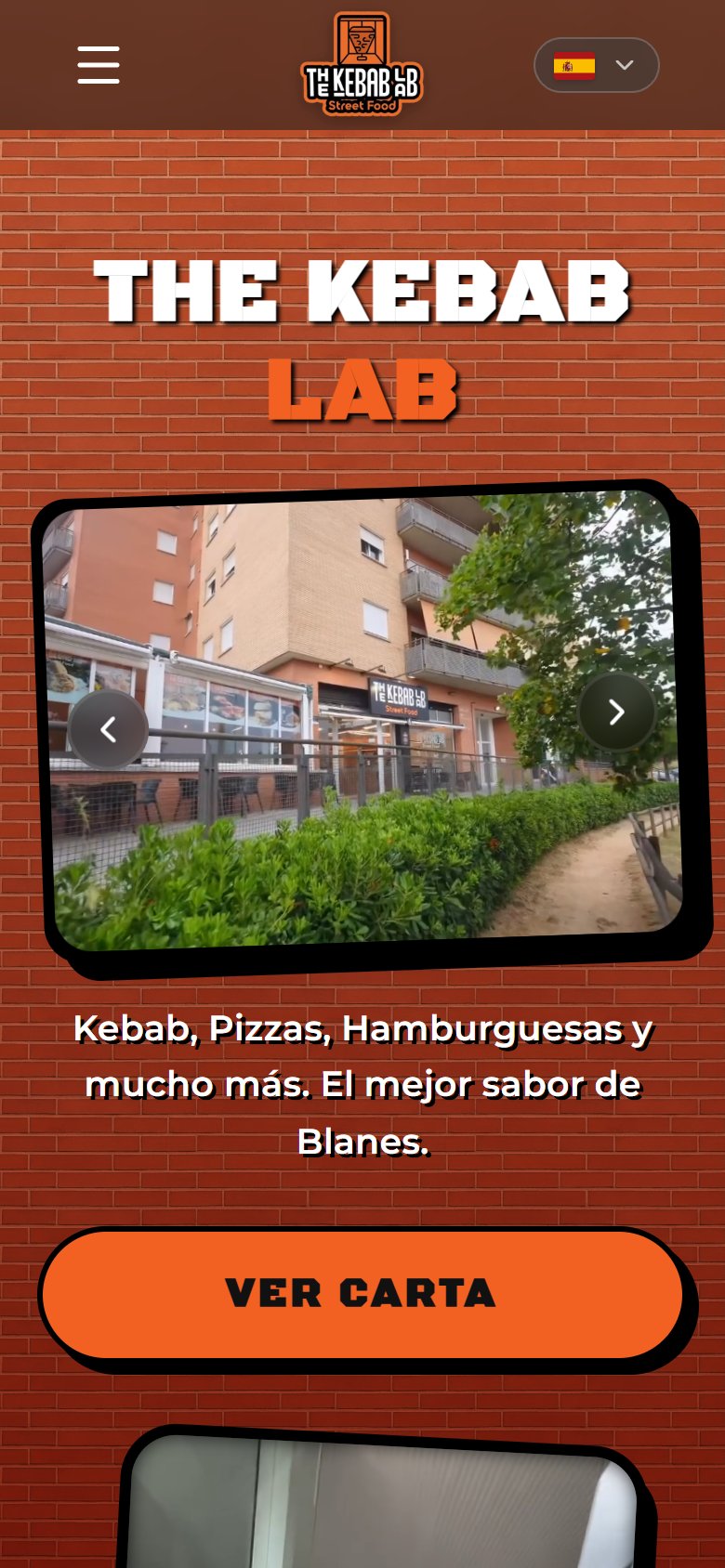 The Kebab Lab: versión móvil